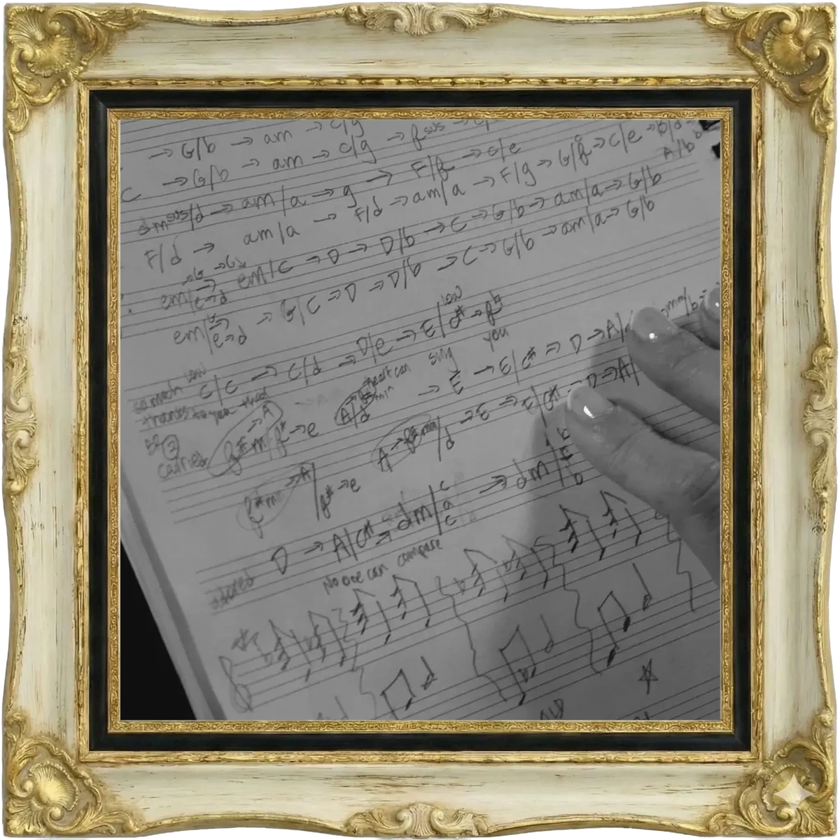 Julia with music notation
