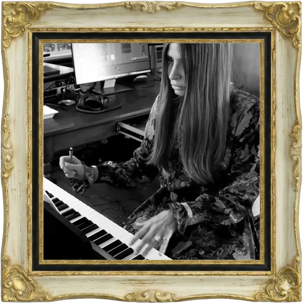 Julia at the piano
