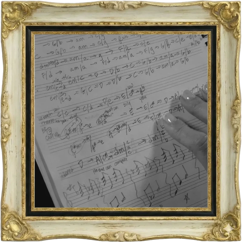 Julia with music notation