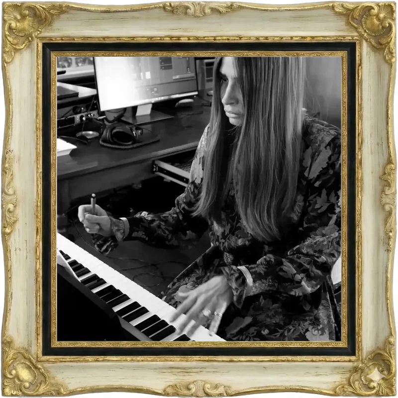 Julia at the piano