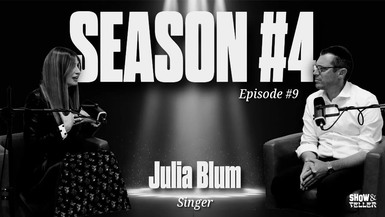 Julia Blum with Rabbi Mordechai Teller on the Show & Teller podcast